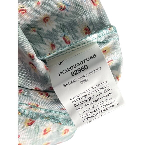 Soly Hux Girls‎ Size 10Y Spaghetti Strap Tie Waist Sundress Teal Daisy Print New - Picture 6 of 7